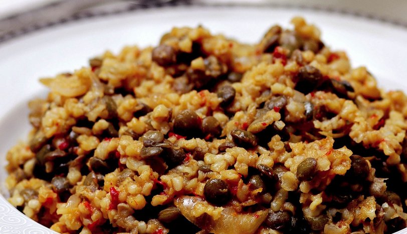 Yeşil Mercimekli Bulgur Pilavı Tarifi