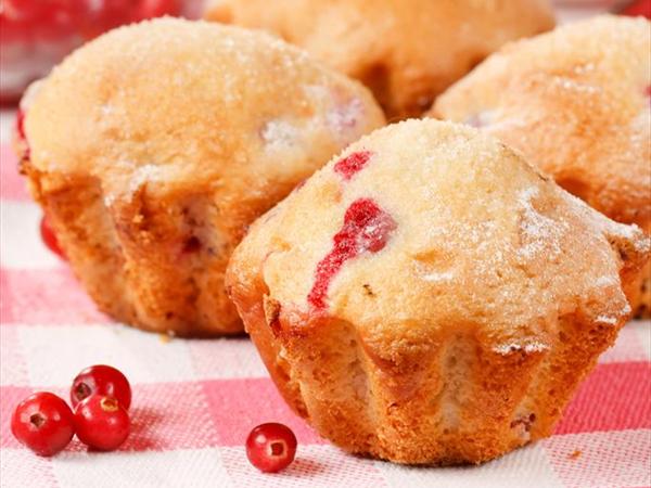 Kızılcıklı ve Limonlu Muffin